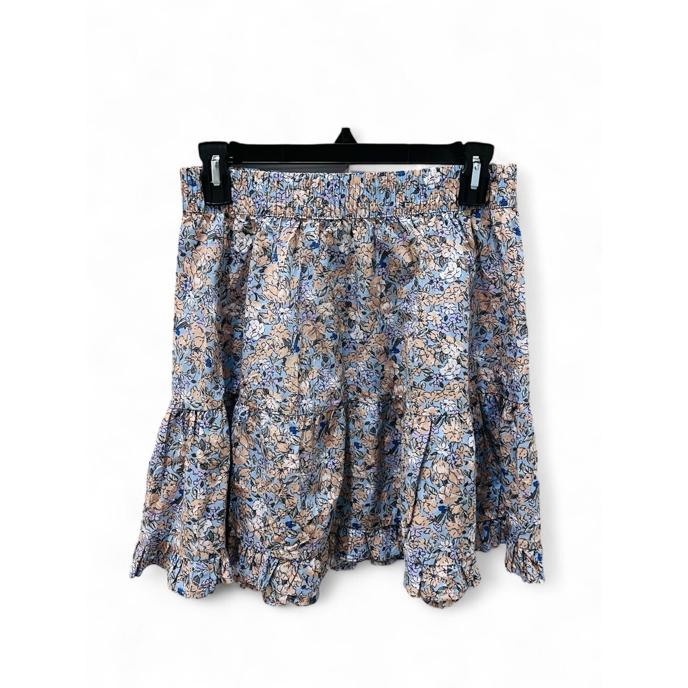 Vero Moda Floral Short Skirt‎ with Ruffle Hem S